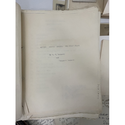 358 - Literature: Literature: The original manuscript of the presently unpublished 'Alpine Winter Sports',... 