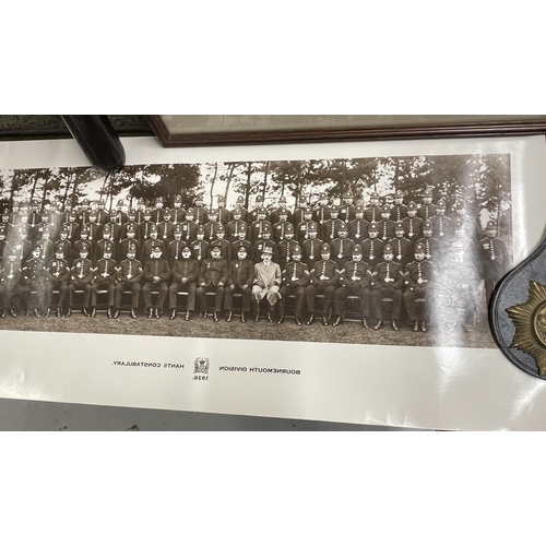 381 - Police Memorabilia Police Memorabilia: A small group of Police Memorabilia, including horse brass fo... 