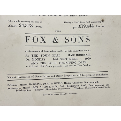 392 - Catalogues Catalogues: Savernake Estate house sales, Fox and Son (1929) Wiltshire History, Savernake... 