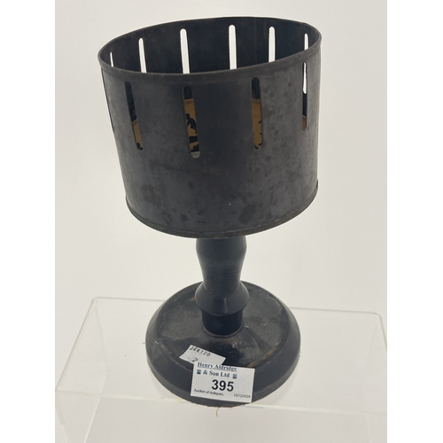 395 - Toys and Models Toys and Models: 19th Century zoetrope template with treen base depicting Dog and Mo... 