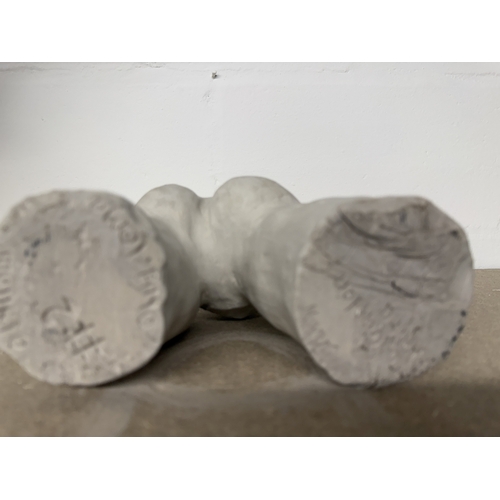 4 - Sculpture: Sculpture: Plaster study of a female torso in the naive form signed to the base Jan 94 Mo... 