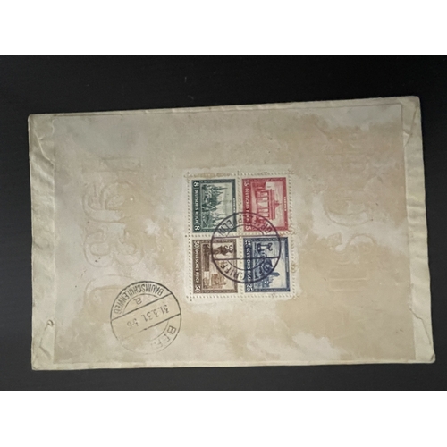 467 - Stamps: Stamps: Postal History, Aviation History Germany. SG MS464a, 1930 International Philatelic E... 