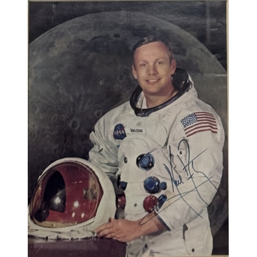 487 - Space: Space: Neil Armstrong autographed colour photograph 'Neil Armstrong First Man on the Moon Jul... 