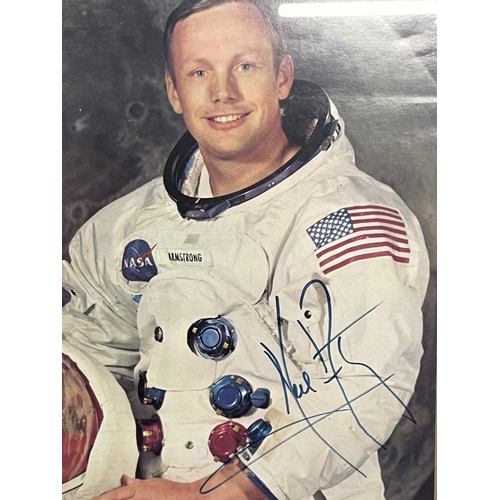 487 - Space: Space: Neil Armstrong autographed colour photograph 'Neil Armstrong First Man on the Moon Jul... 