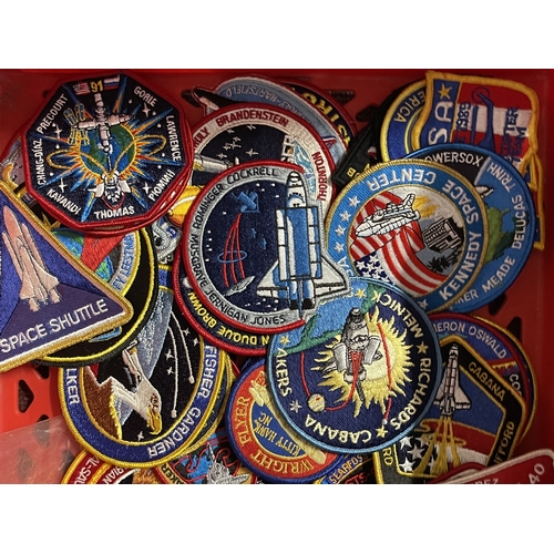 490 - Space Exploration: Space Exploration: Embroidered patches including Space Lab, Astro 2, Challenger, ... 