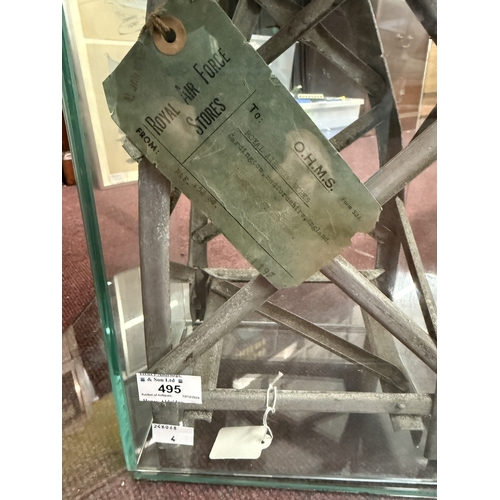 495 - Airship/Zeppelin: Airship/Zeppelin: R101 aluminium girder fragment, 20ins. x 8ins. x 6ins. Crashed O... 