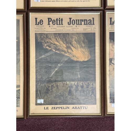 496 - Airship/Zeppelin Memorabilia: Airship/Zeppelin Memorabilia: Le Petit Journal 1909-1915 colour front ... 