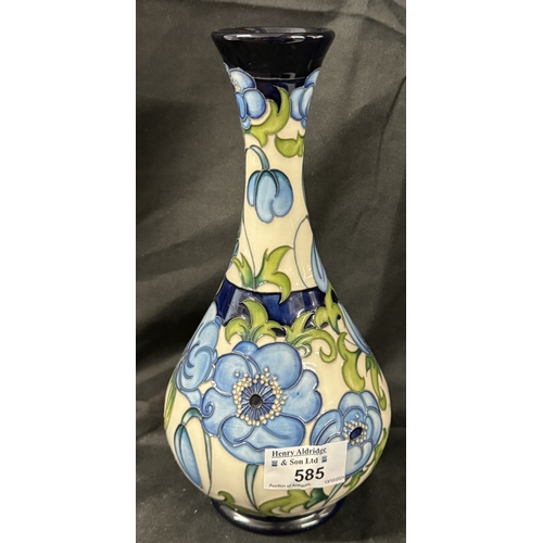 585 - Ceramics: Ceramics: Moorcroft vase by Rachel Bishop 2015, 24cm high.