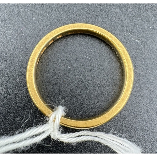 744 - Jewellery: Jewellery: A 22ct yellow gold wedding band, London 1934. UK size Q, 5.8g.