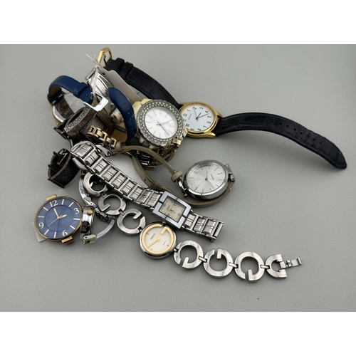 937 - Watches: Watches: A quantity of ladies and gents quartz watches, assorted makers. (10)