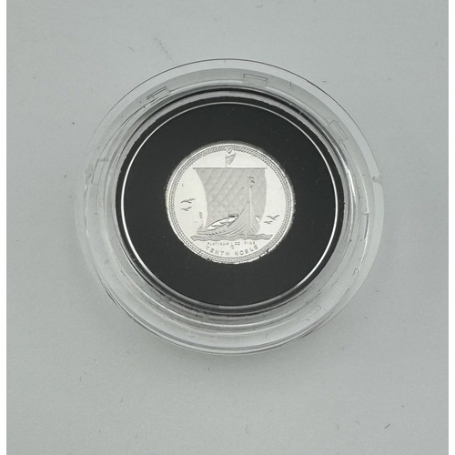 986 - Coins: Coins: A Pobjoy Mint 1/10 noble coin, issued in platinum as a limited edition. Encapsulated, ... 