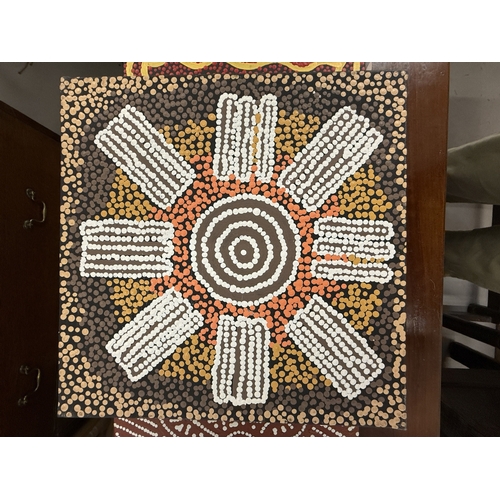 158 - Aboriginal Art: 21st century, a collection of six works by members of the Warlukurlangu Artists grou... 