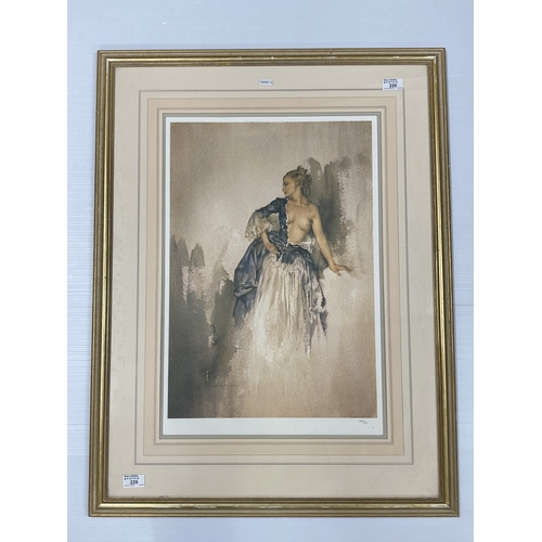 226 - Artwork: A William Russell Flint limited edition print, 'Ray', number 479 of 850. Frame 86cm by 65cm... 