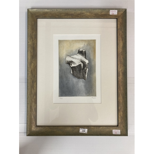 238 - Henry Moore (British 1898-1986): Signed limited edition etching/aquatint 'Dante Stone IV' signed in ... 