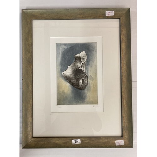 239 - Henry Moore (British 1898-1986): Signed limited edition etching/aquatint 'Dante Stone III' signed in... 