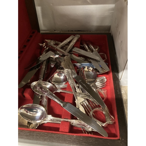 26 - Miscellaneous: Mixed collection to include Queen Anne bone tea set, silver plated cutlery, printed a... 