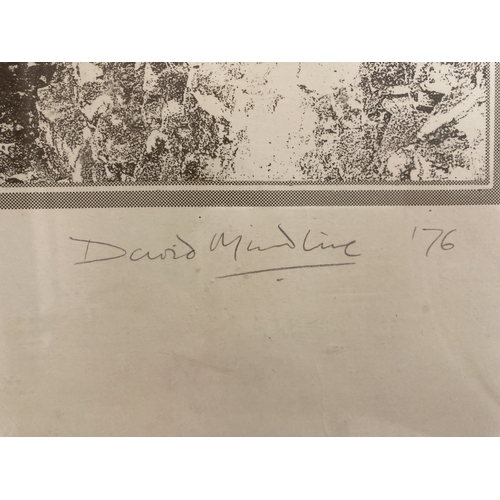 281 - Prints: David Mindline artist proof 'Scar House Tree' signed and dated 1976 lower right overall size... 