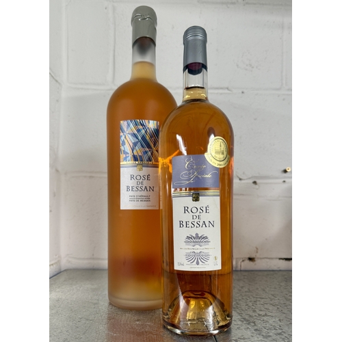 332 - Wines and Spirits: Rose de Bessan Double Magnum 300cl and Magnum 150cl. (2)