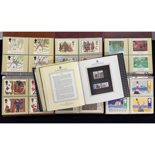 374 - Stamps: Postal history, three albums containing approx 600+ PHQ postcards dating from August 1978 to... 