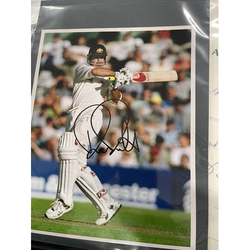 402 - Sporting Autographs: A collection of signed photographs bearing the signatures from the world of Cri... 