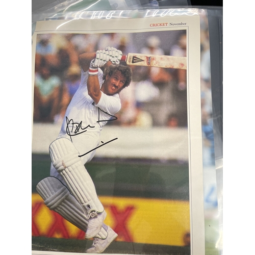 402 - Sporting Autographs: A collection of signed photographs bearing the signatures from the world of Cri... 