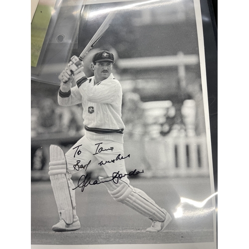 402 - Sporting Autographs: A collection of signed photographs bearing the signatures from the world of Cri... 