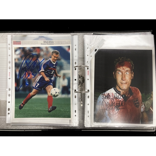 405 - Sporting Autographs: A large collection of signed Football photographs bearing the signatures of mos... 