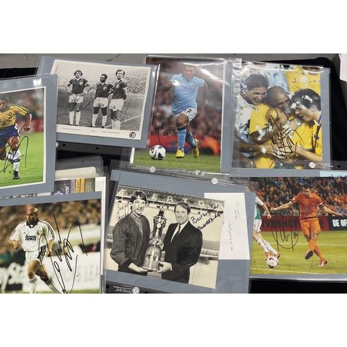 408 - Sporting Autographs: A large collection of signed Football photographs bearing the signatures of mos... 