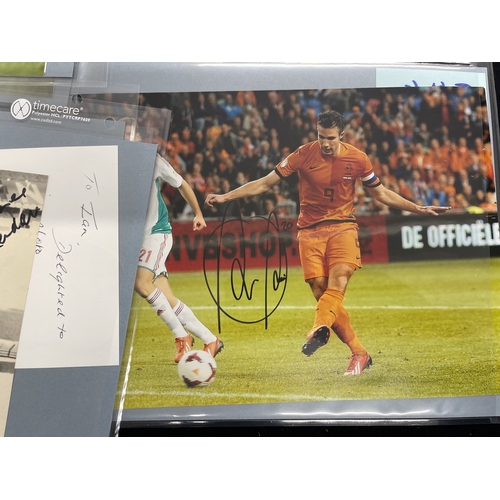 408 - Sporting Autographs: A large collection of signed Football photographs bearing the signatures of mos... 