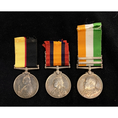 457 - Medals: Queen's Sudan Medal (1896-1898) and Queens/Kings South Africa Medal (Three and Two Clasps re... 