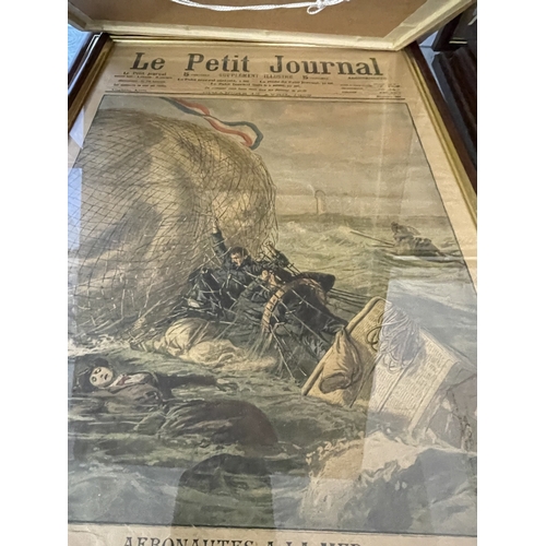 526 - Airship/Zeppelin/Balloon Memorabilia: Le Petit Journal 1901-1909 Balloon and Airplane Accidents colo... 