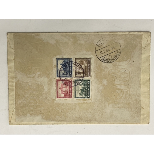 539 - Stamps: Postal History, Aviation History Germany. SG MS464a, 1930 International Philatelic Exhibitio... 