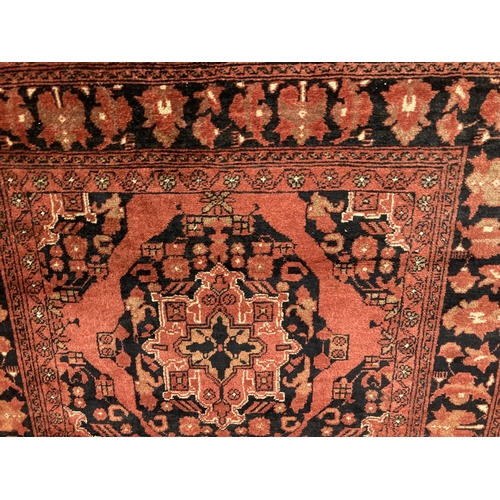 94 - Rugs & Carpets:  Savouk Persian carpet 20-30 years old, machine woven wool carpet, blue ground 2... 