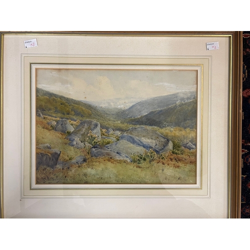 289 - Pictures: Joseph Halfpenny (1748-1811) A watercolour on paper signed lower left 'A highland view' wi... 