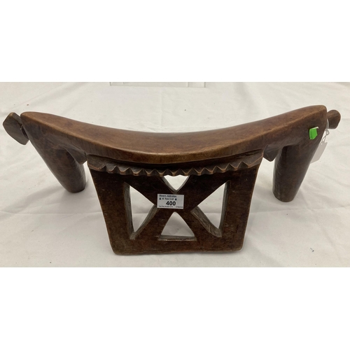 Tribal: Tribal: A South Sudanese Dinka headrest or thoch of stylised ...