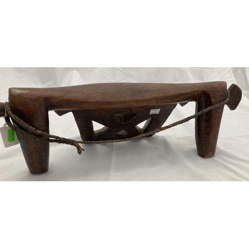 Tribal: Tribal: A South Sudanese Dinka headrest or thoch of stylised ...