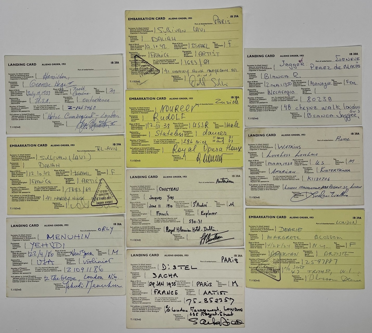 Autographs: Autographs: Signatures, a collection of ten British ...