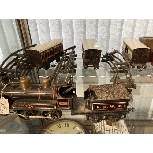 Toys - Tinplate: Toys - Tinplate Bing Jupiter train 040 set L.N.W.R ...