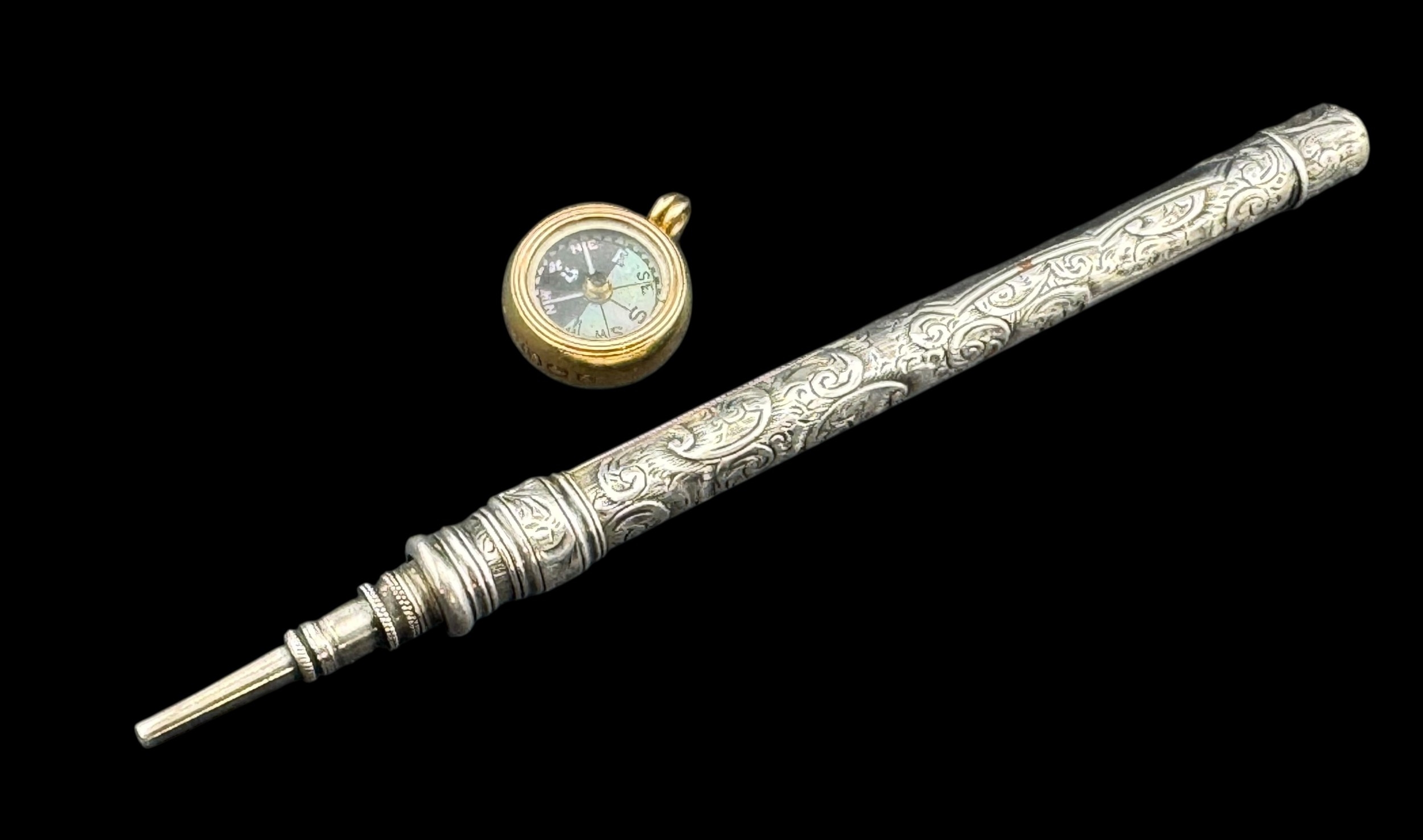 Jewellery: an 18ct yellow gold fob, Birmingham 1903, one side a mother ...