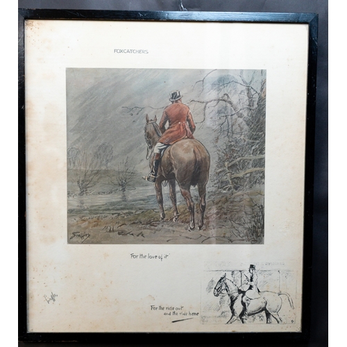 15 - Pictures Charles Johnson Payne 'Snaffles' (British, 1884-1967) 'Foxcatchers', c.1934 Print on paperS... 