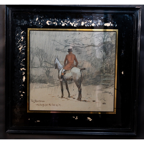 15 - Pictures Charles Johnson Payne 'Snaffles' (British, 1884-1967) 'Foxcatchers', c.1934 Print on paperS... 