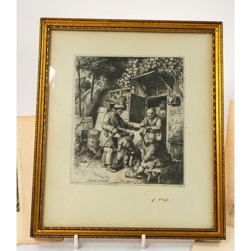 16 - Etchings & Engravings: Etchings & Engravings:18th/19th century, Leda and the Swan, Andromeda and... 