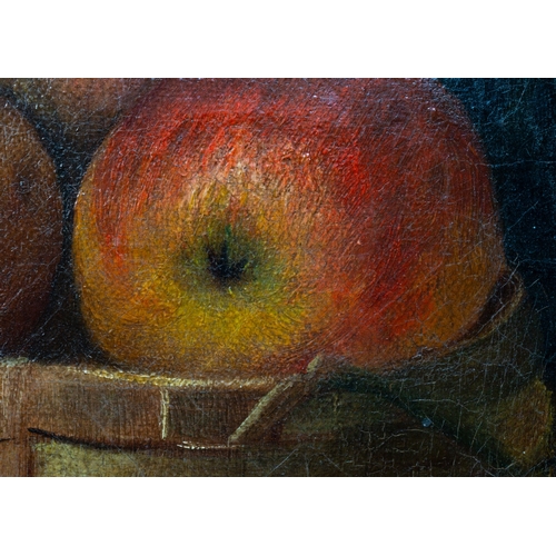 23 - Artwork: English School, attributed to George Lance (1802-1864), board backed oil on canvas of a bas... 