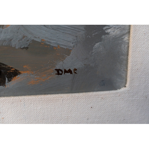 28 - Paintings Donald McIntyre RCA (1923-2009) Lobster FishermenSigned 'DMc' bottom right Oil on boardFra... 