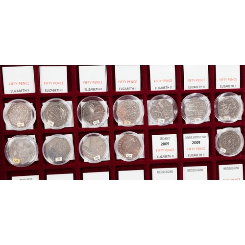 Coins: a set of 29 London 2012 50p Olympic Collection coins ...