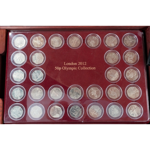 Coins: a set of 29 London 2012 50p Olympic Collection coins ...