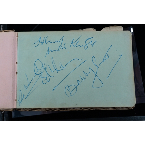 40 - Autographs: Autographs: Small album, signatures include Kathy Lloyd, Bobbie Britton, Danny Moss and ... 