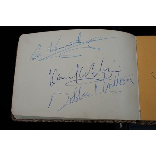 40 - Autographs: Autographs: Small album, signatures include Kathy Lloyd, Bobbie Britton, Danny Moss and ... 