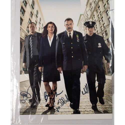 41 - Signed photographs Eight authenticated signed photographs of American actors, one a group shot from ... 
