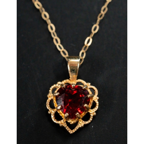 529 - Jewellery: a 9ct gold bangle, set with four sapphires and three diamonds, a 9ct gold necklace and a ... 